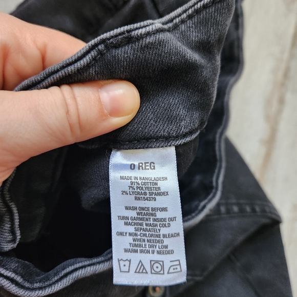 Aeropostale Black High Rise Curvy Jeggings Skinny Leg Thick Stretch Size 0 Reg - Picture 6 of 11